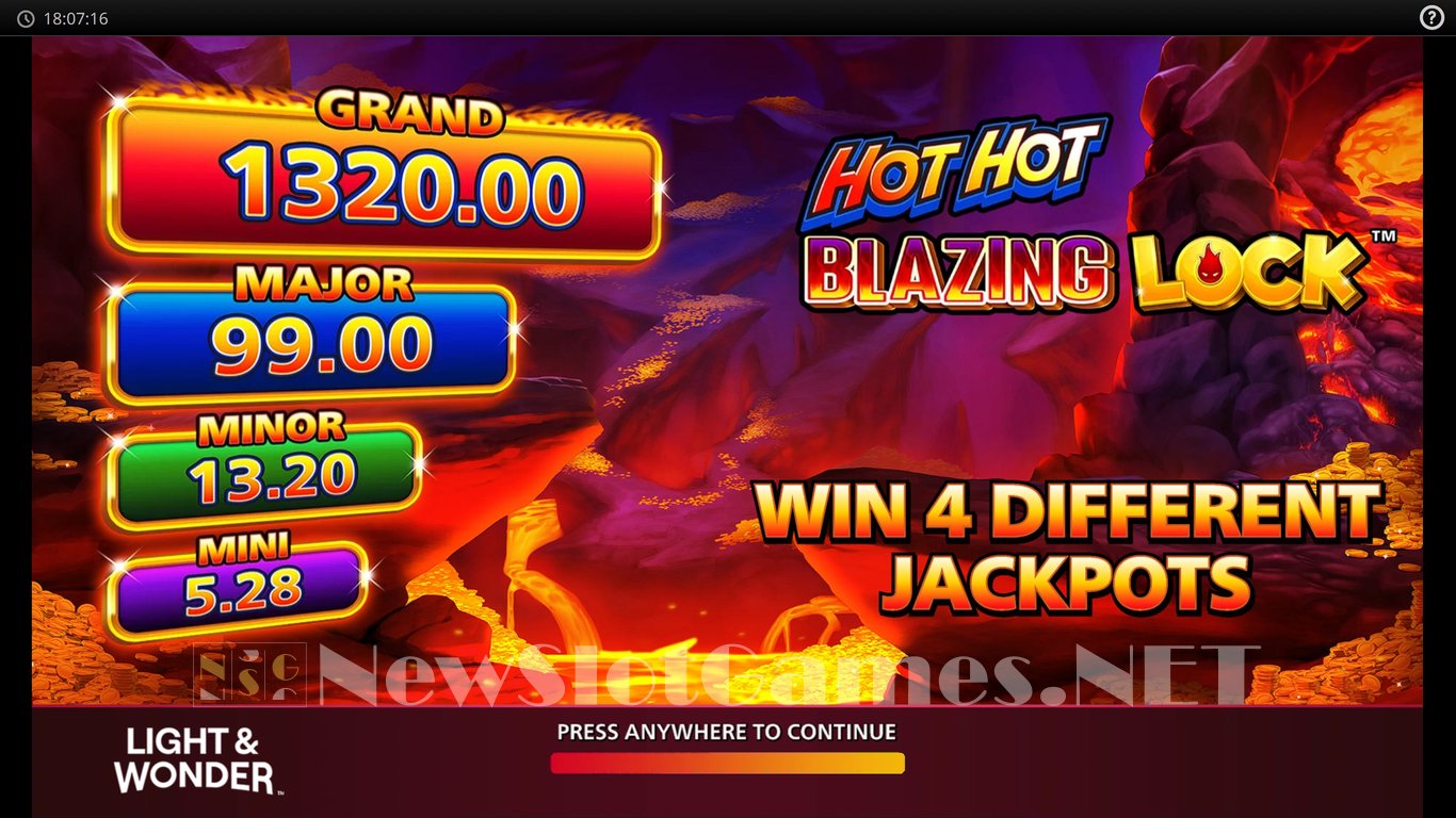 Hot Hot Blazing Lock Slot Demo Image