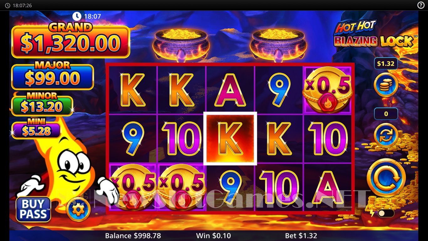 Hot Hot Blazing Lock Slot Slot Image in Demo - pic. 2