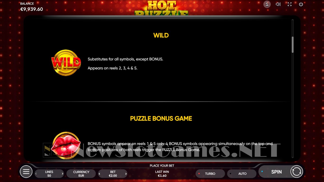 Hot Puzzle Slot Slot Image in Demo - pic. 9