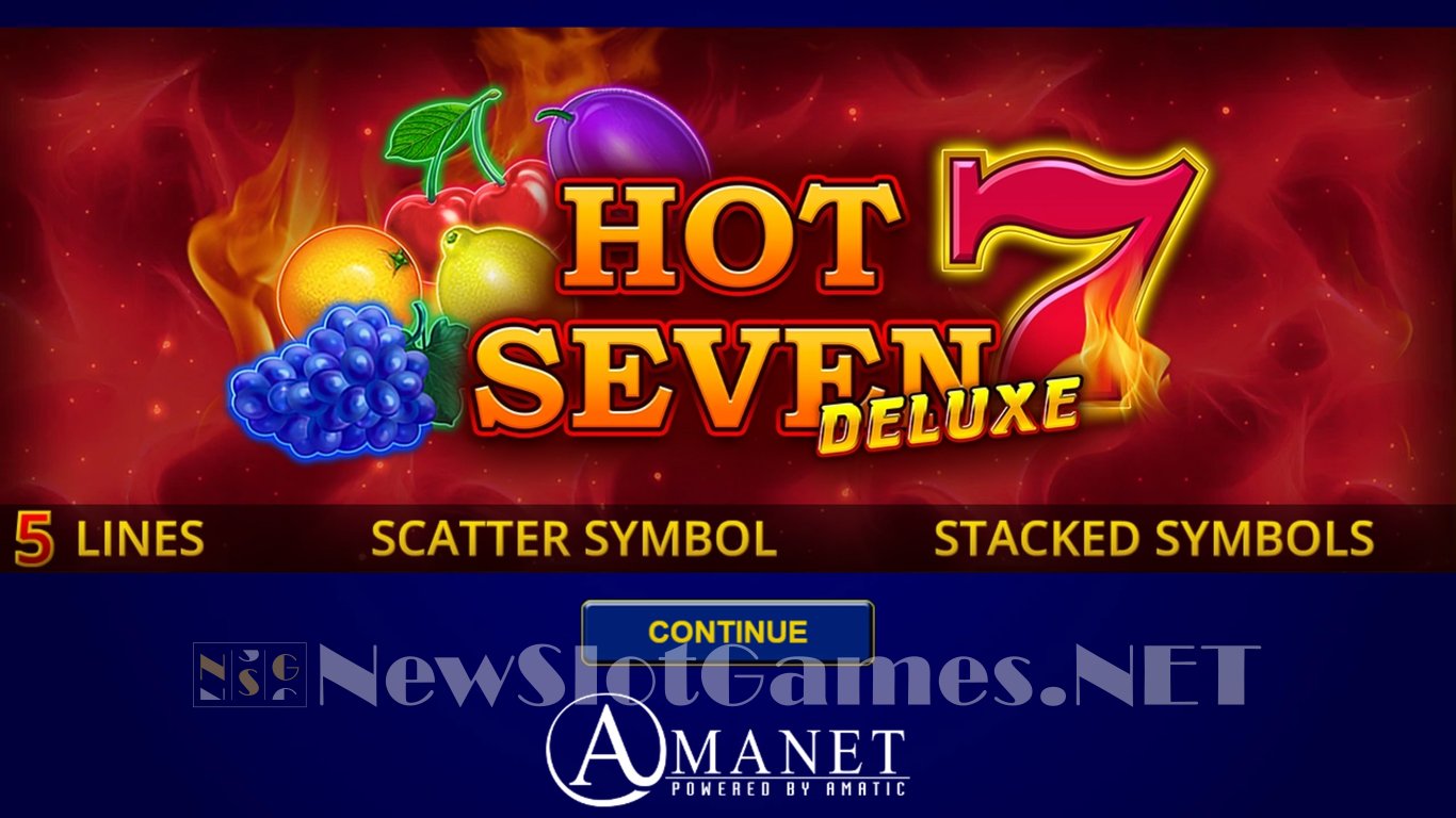 Hot Seven Deluxe Slot Demo Image