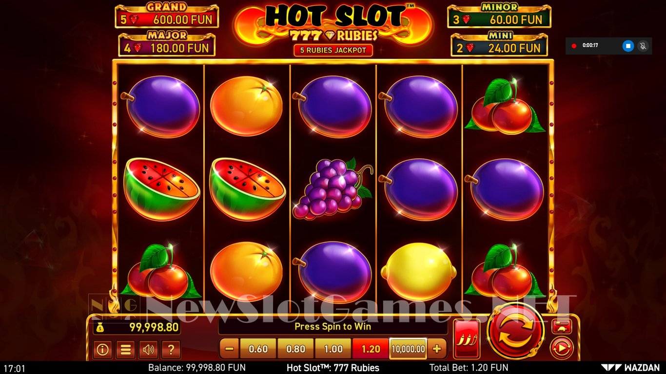 Hot Slot™: 777 Rubies Slot Slot Image in Demo - pic. 3