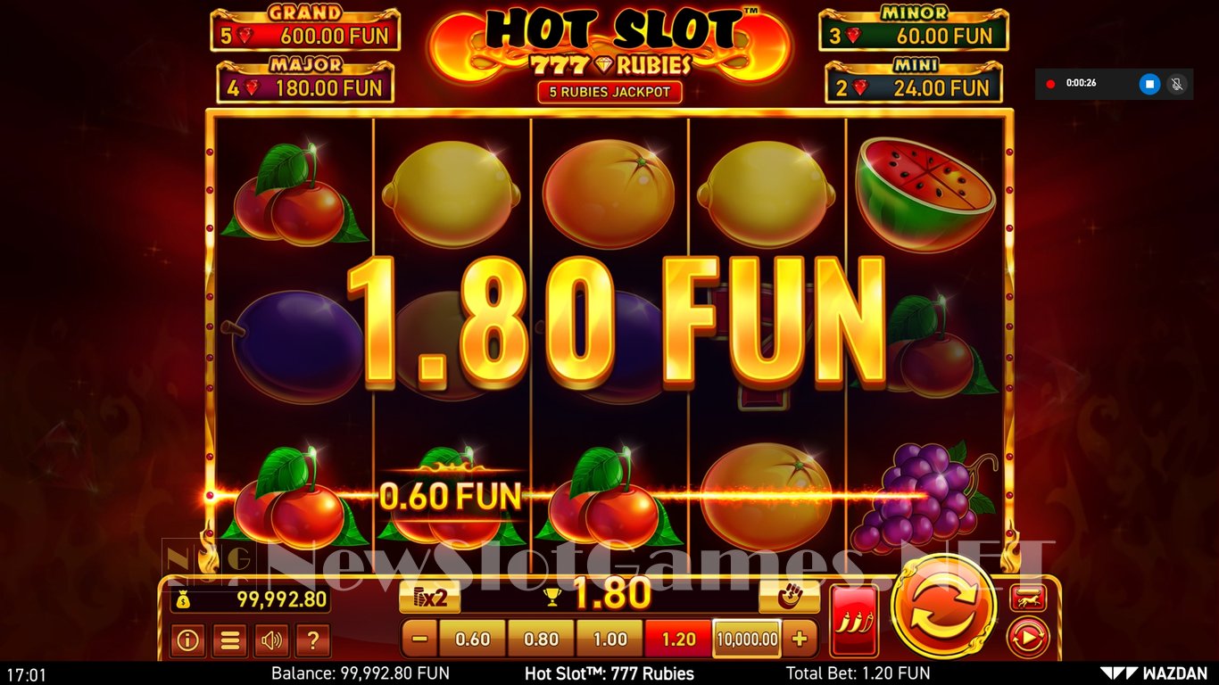 Hot Slot™: 777 Rubies Slot Slot Image in Demo - pic. 5