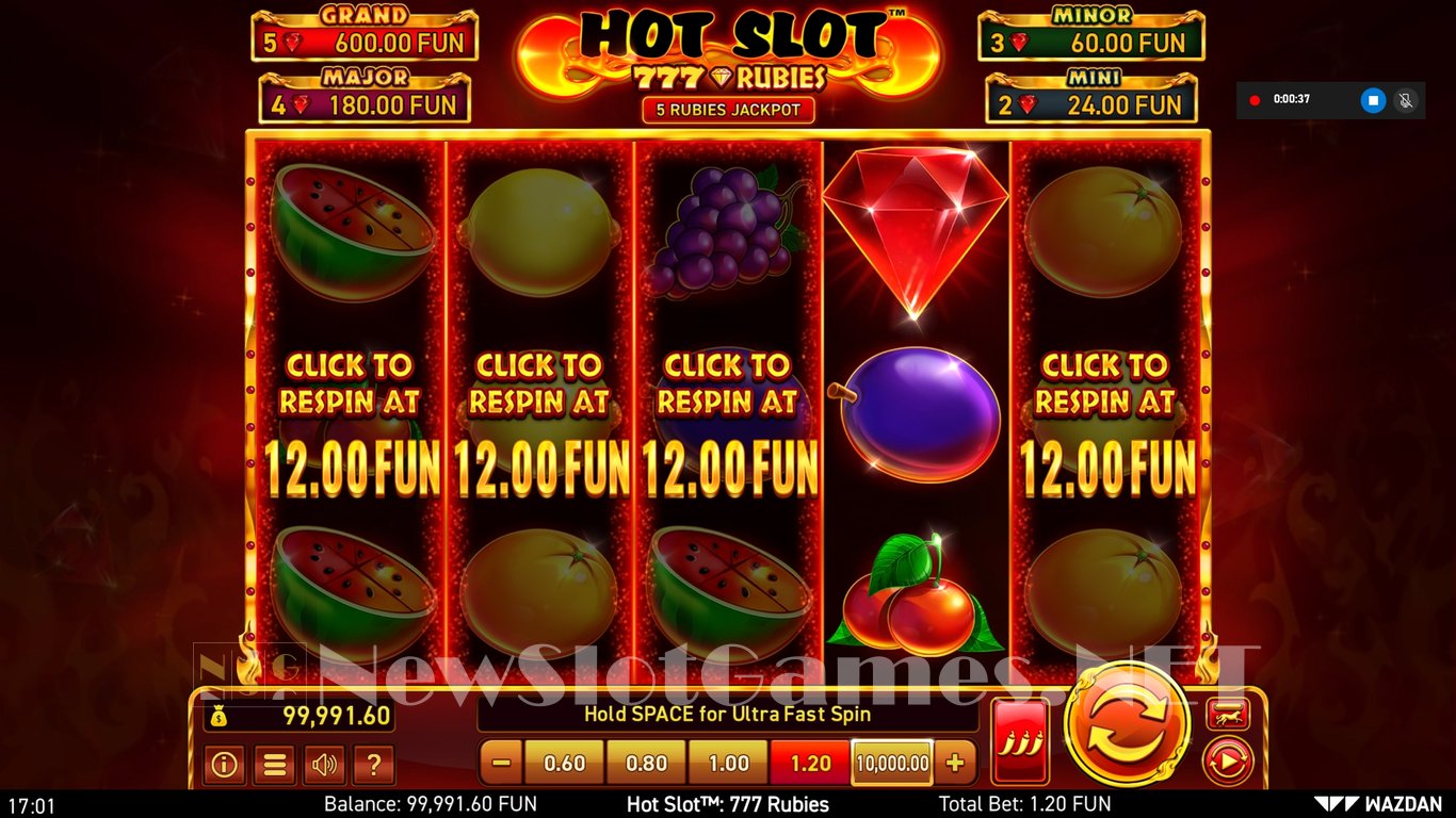 Hot Slot™: 777 Rubies Slot Slot Image in Demo - pic. 7