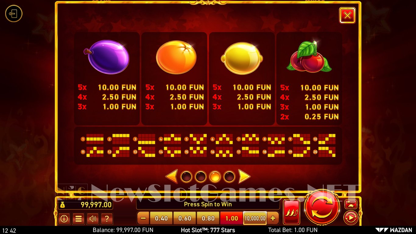 Hot Slot™ 777 Stars Slot Slot Image in Demo - pic. 7