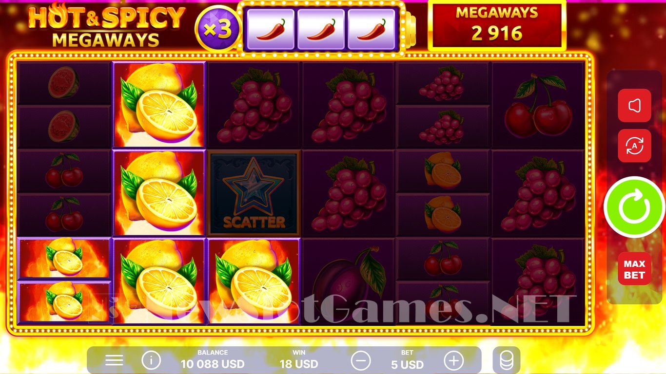 Hot and Spicy Megaways Slot Slot Image in Demo - pic. 5