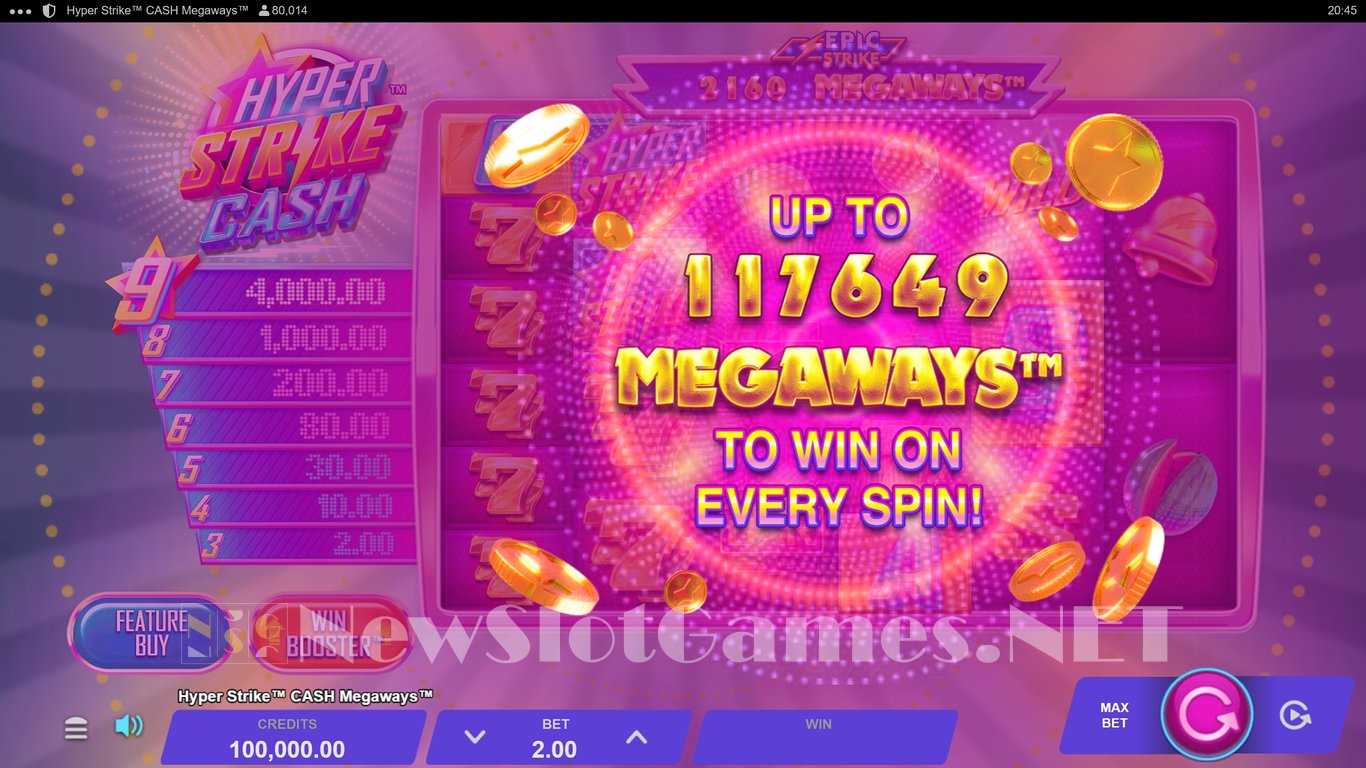 Hyper Strike Cash Megaways Slot Demo Image