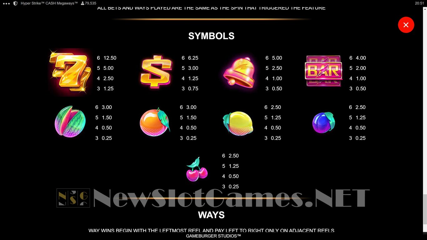 Hyper Strike Cash Megaways Slot Slot Image in Demo - pic. 19