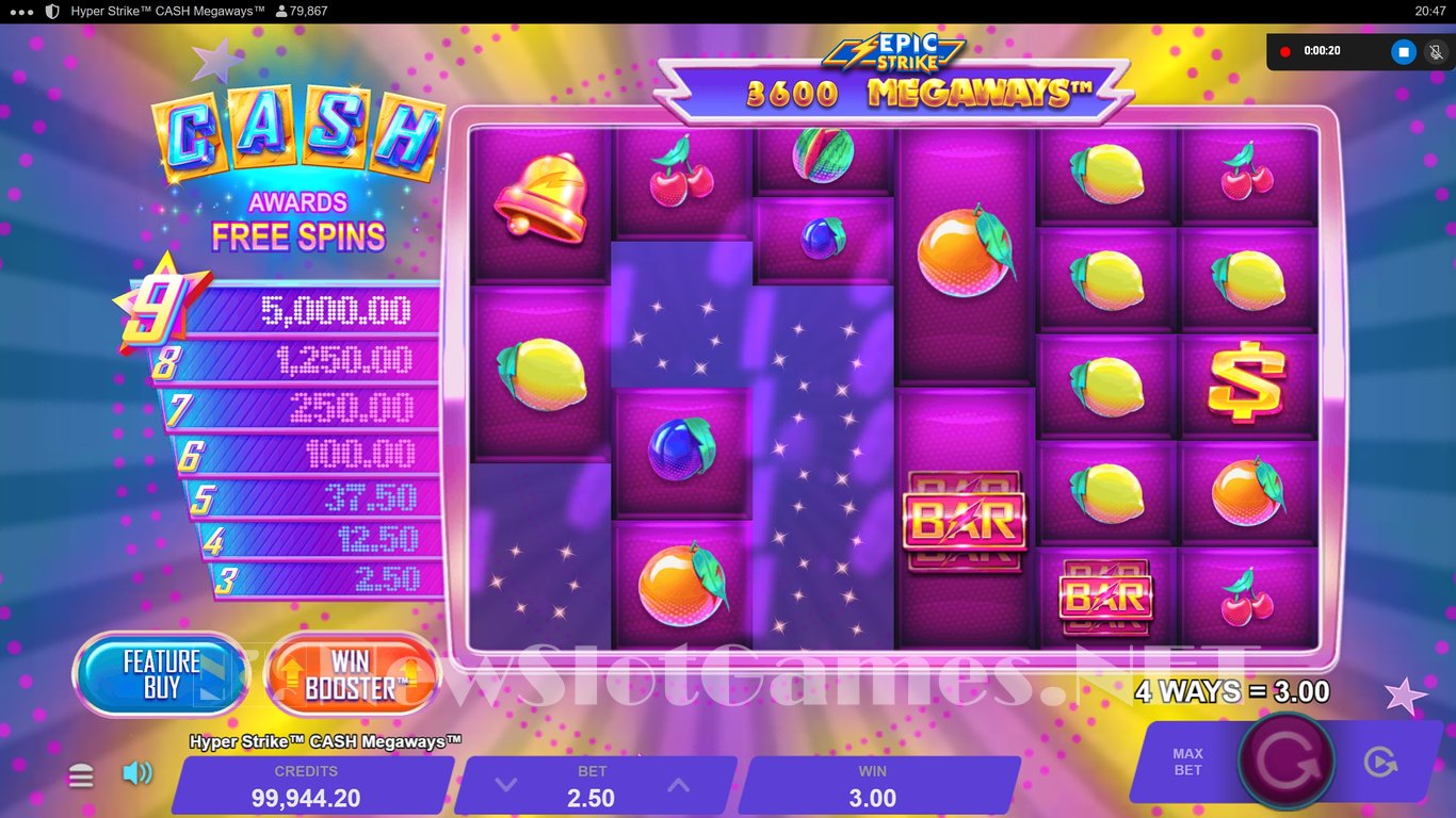 Hyper Strike Cash Megaways Slot Slot Image in Demo - pic. 6