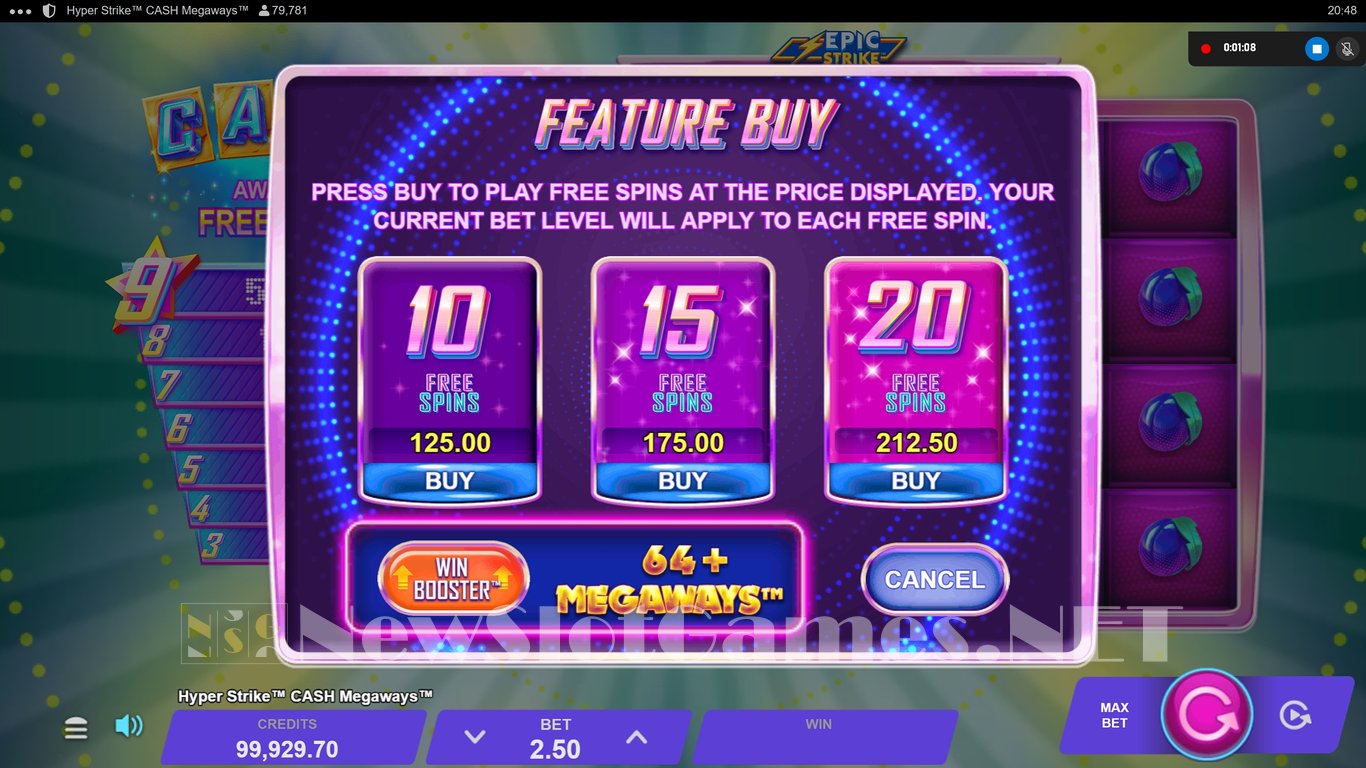 Hyper Strike Cash Megaways Slot Slot Image in Demo - pic. 9