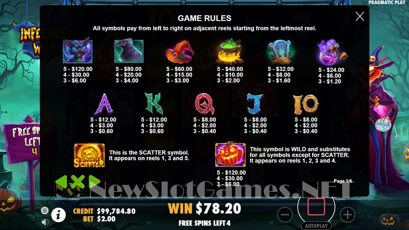 Infective Wild Slot Slot Image in Demo - pic. 8