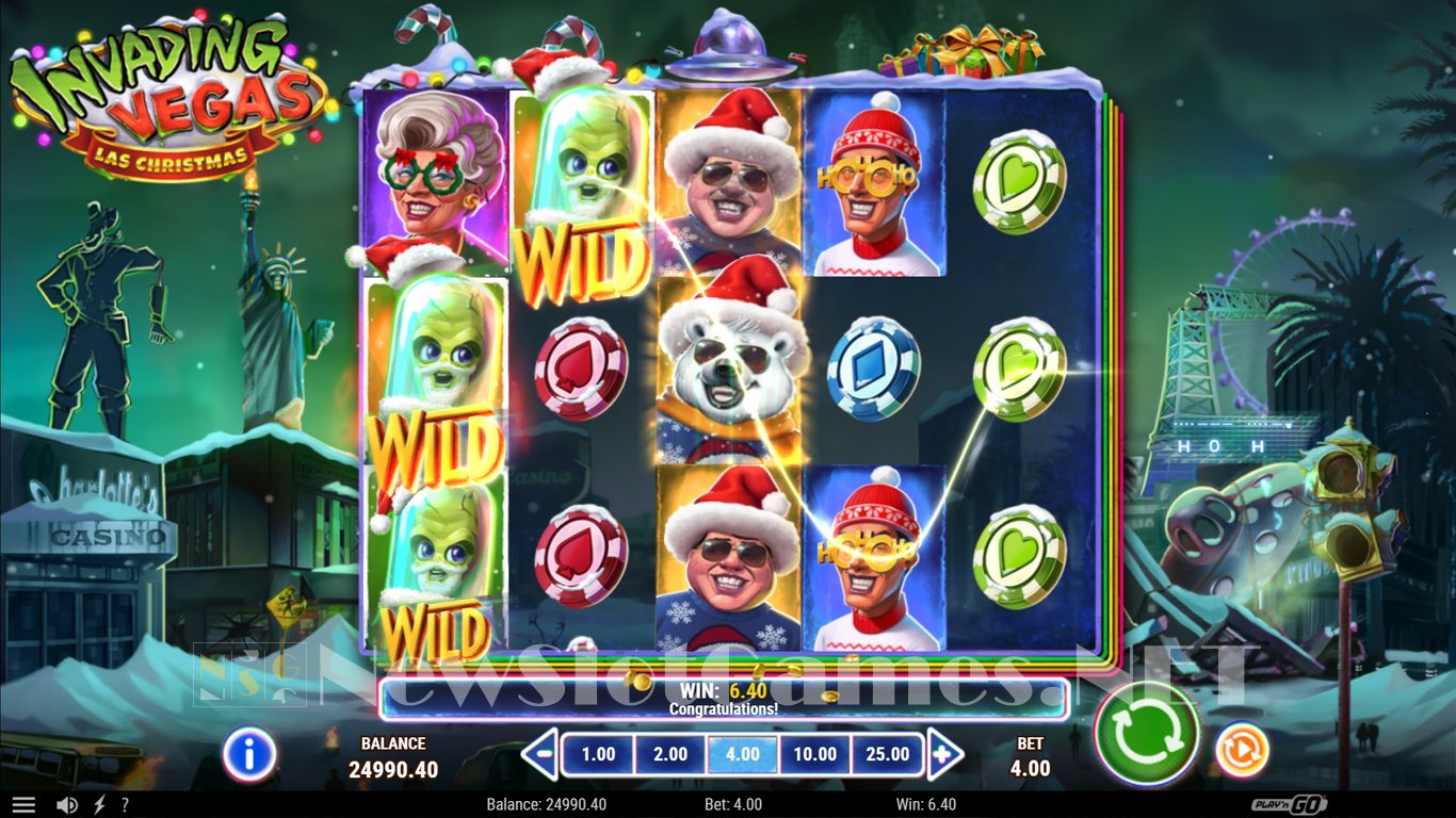 Invading Vegas Las Christmas Slot Slot Image in Demo - pic. 3