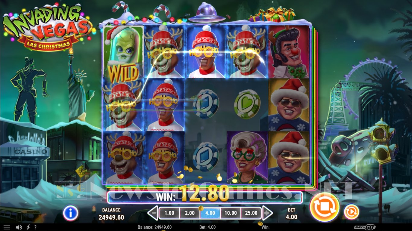 Invading Vegas Las Christmas Slot Slot Image in Demo - pic. 6