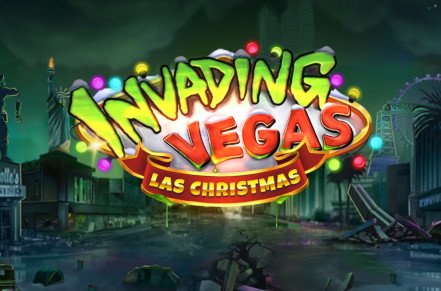 Invading Vegas Las Christmas Slot Logo
