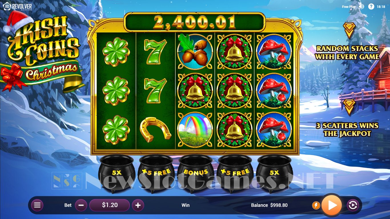 Irish Coins Christmas Slot Demo Image