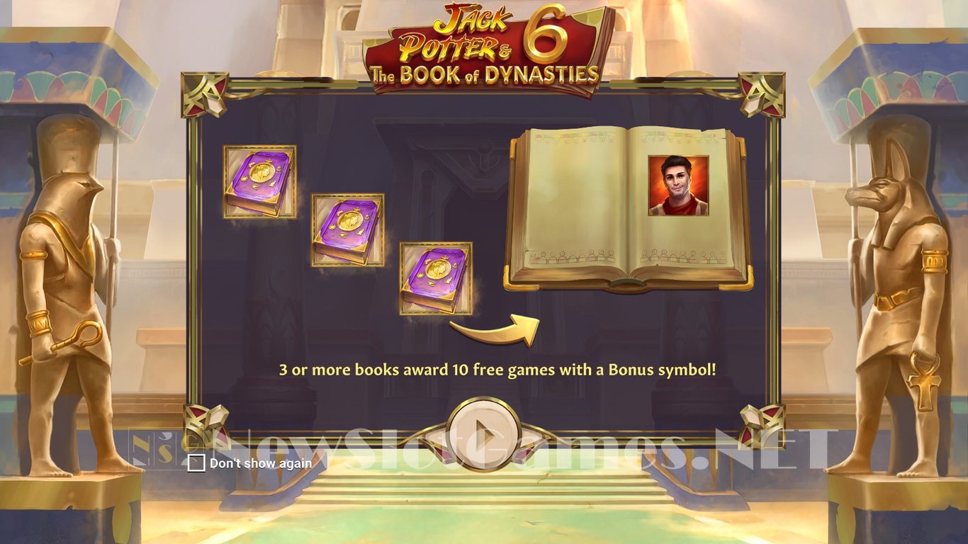 Jack Potter & the Book of Dynasties 6 Slot Demo Image
