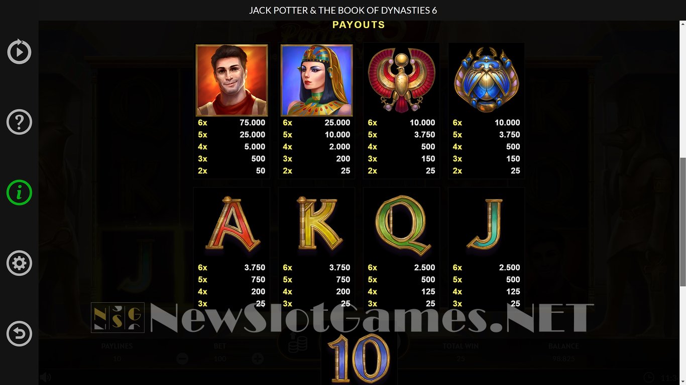 Jack Potter & the Book of Dynasties 6 Slot Slot Image in Demo - pic. 10