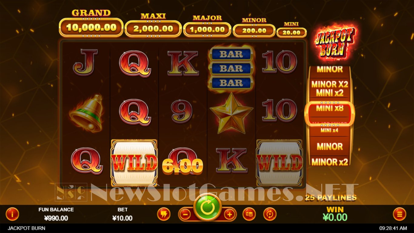 Jackpot Burn Slot Demo Image