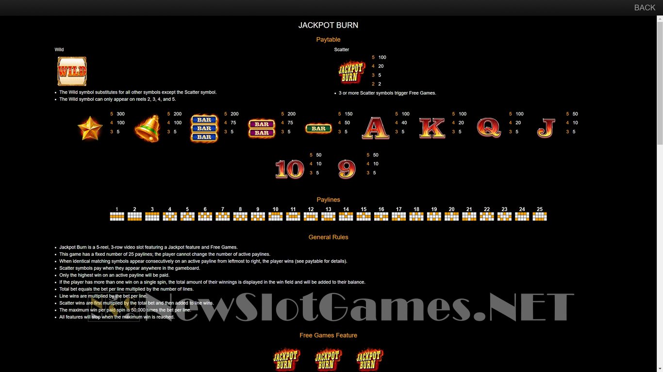 Jackpot Burn Slot Slot Image in Demo - pic. 5