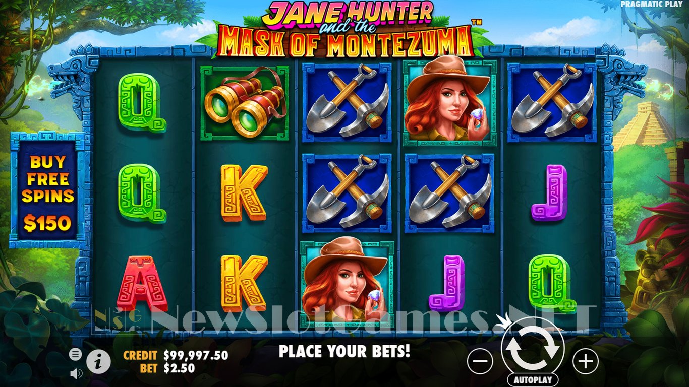 Jane Hunter and the Mask of Montezuma Slot Demo Image