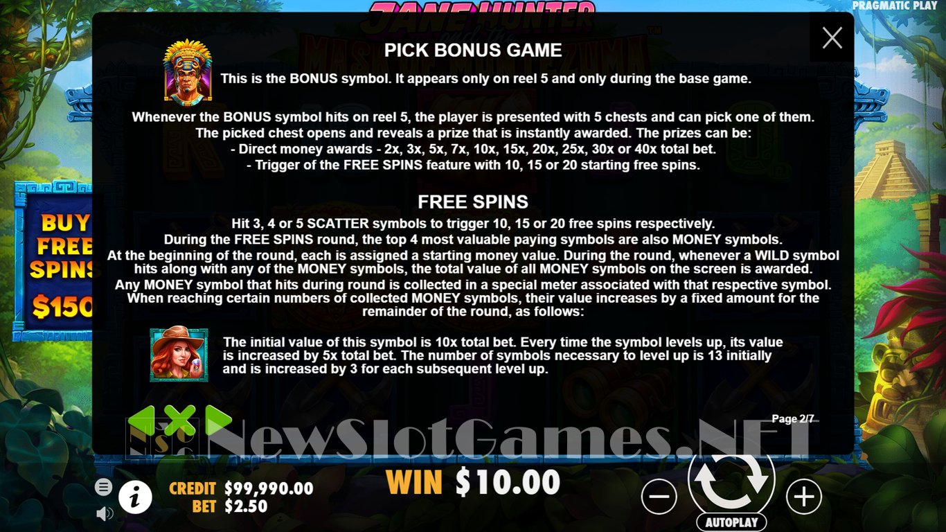 Jane Hunter and the Mask of Montezuma Slot Slot Image in Demo - pic. 6