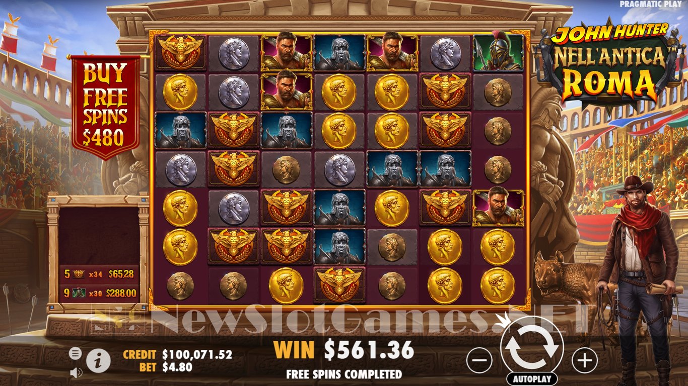 John Hunter Nell’Antica Roma Slot Slot Image in Demo - pic. 12
