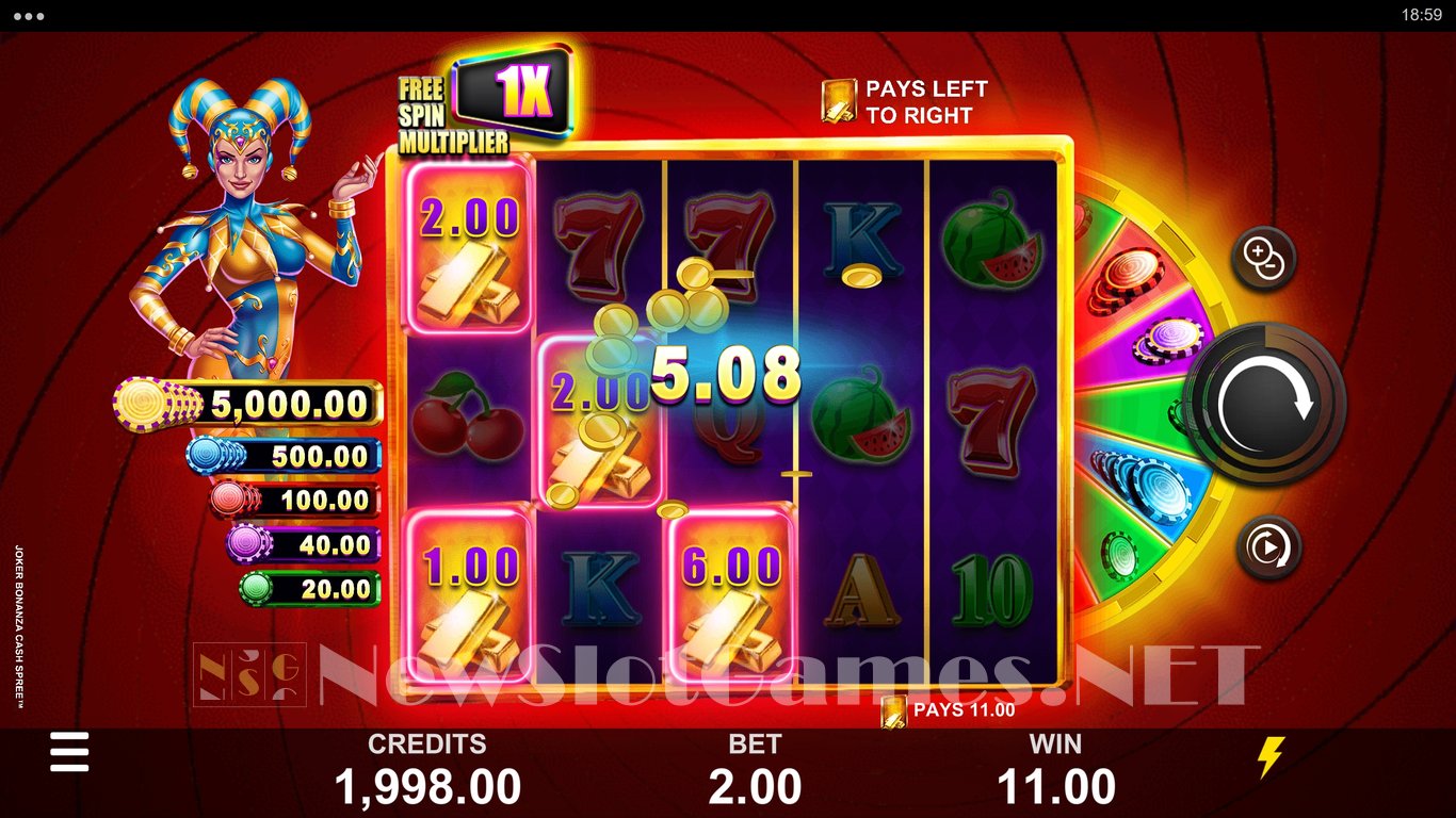 Joker Bonanza Cash Spree Slot Demo Image