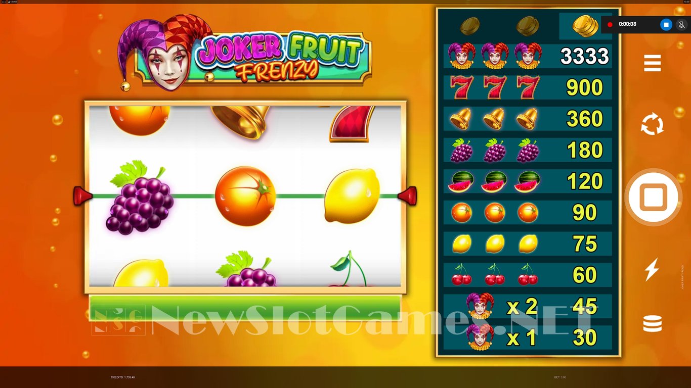 Joker Fruit Frenzy Slot Demo Image