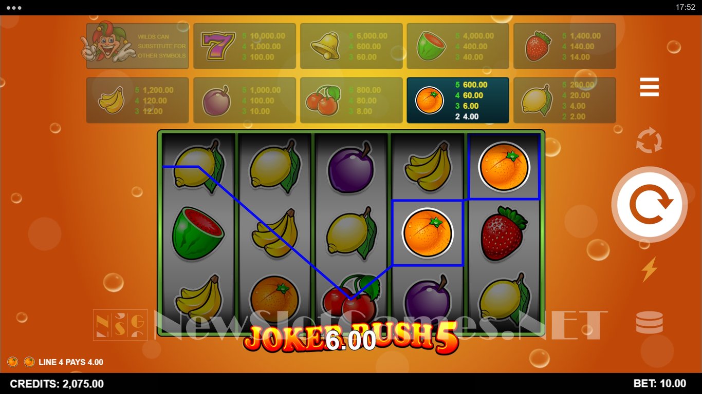 Joker Rush 5 Slot Demo Image