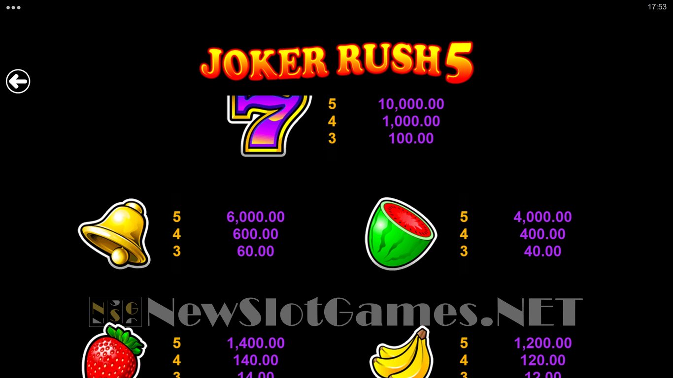 Joker Rush 5 Slot Slot Image in Demo - pic. 6
