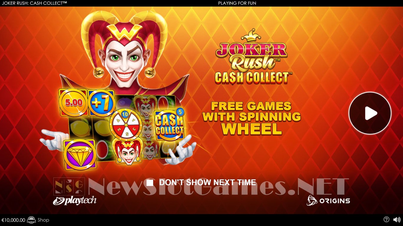 Joker Rush Cash Collect Slot Demo Image