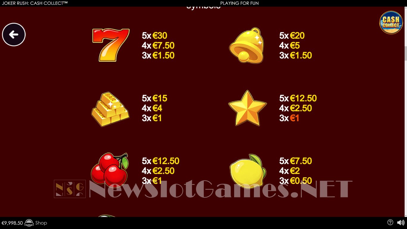 Joker Rush Cash Collect Slot Slot Image in Demo - pic. 6