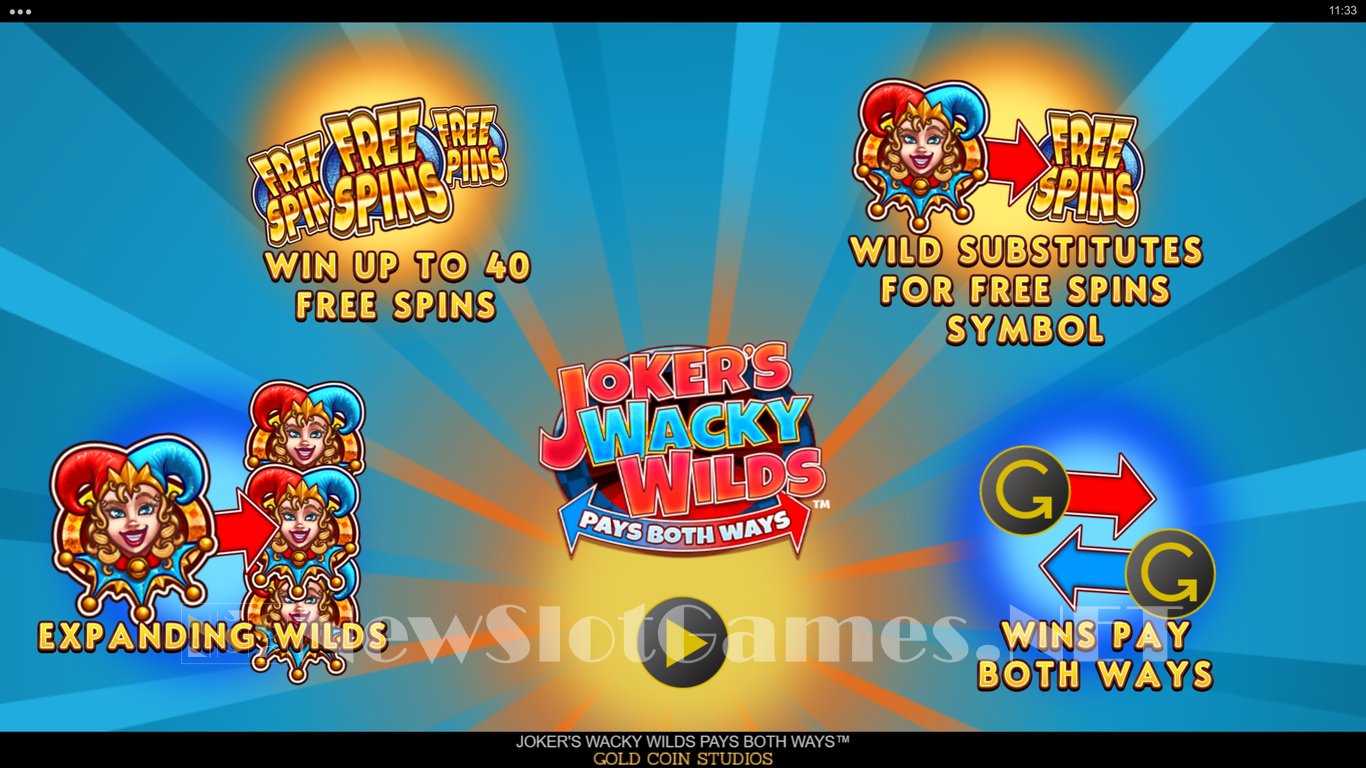 Jokers Wacky Wilds Slot Demo Image