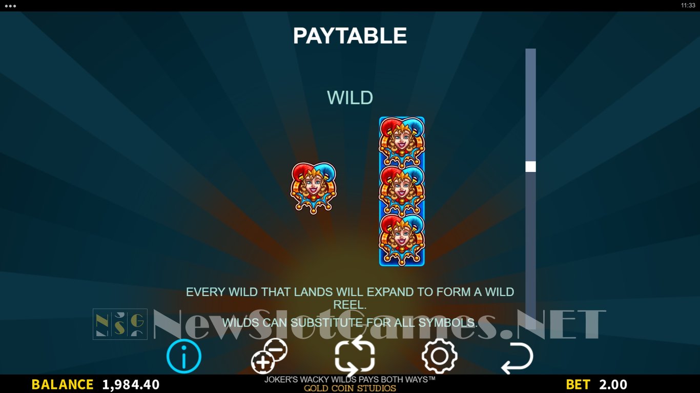 Jokers Wacky Wilds Slot Slot Image in Demo - pic. 11