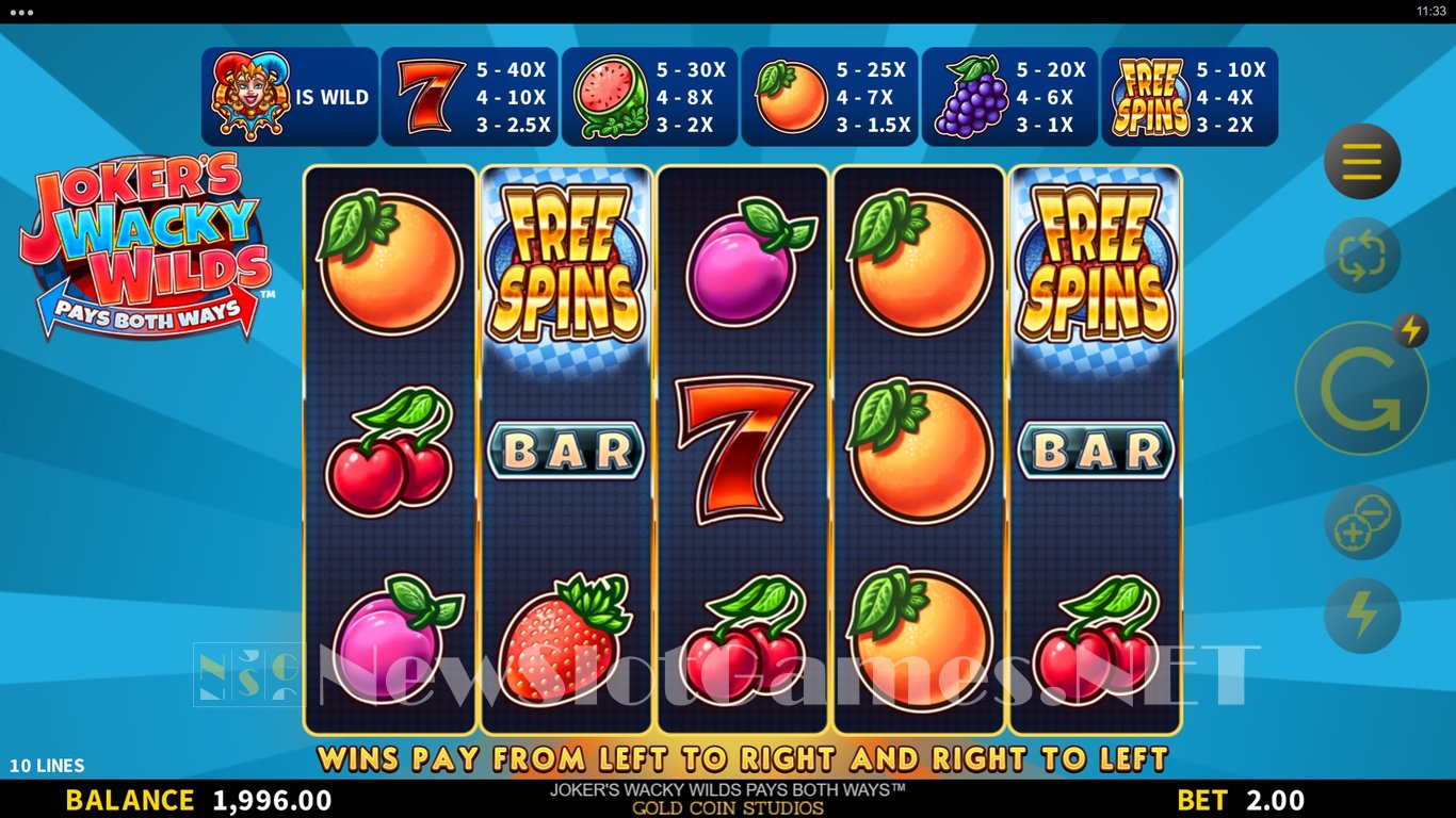 Jokers Wacky Wilds Slot Slot Image in Demo - pic. 2