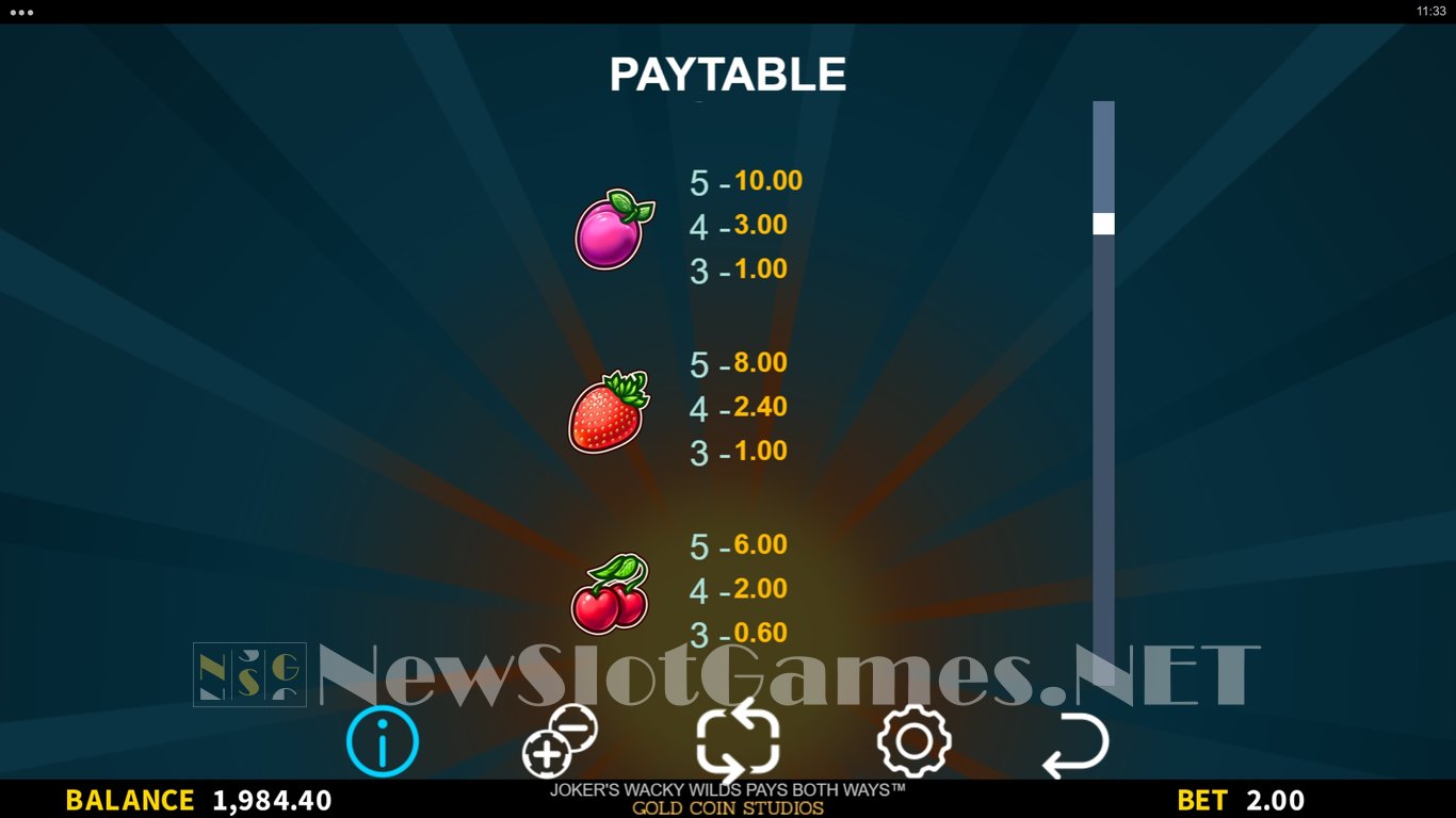 Jokers Wacky Wilds Slot Slot Image in Demo - pic. 9