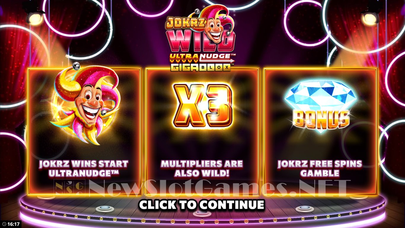 Jokrz Wild UltraNudge GigaBlox Slot Demo Image