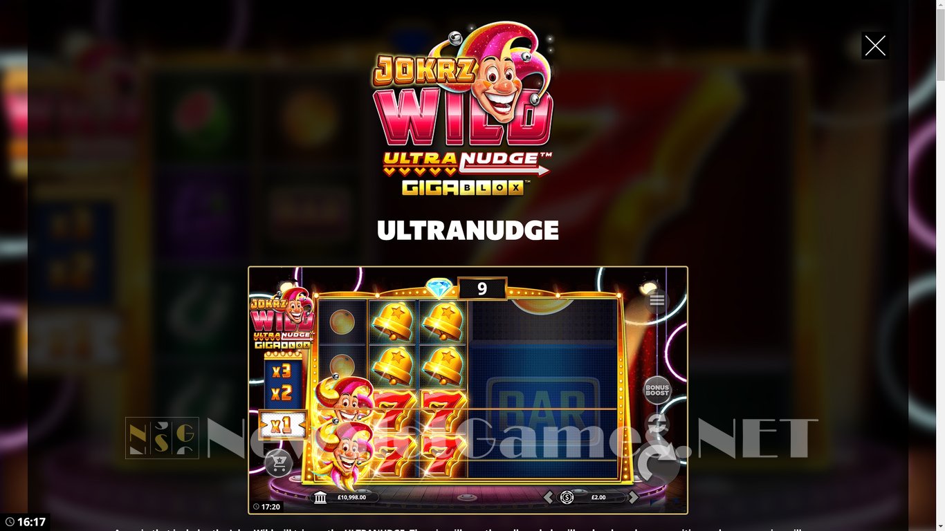 Jokrz Wild UltraNudge GigaBlox Slot Slot Image in Demo - pic. 8