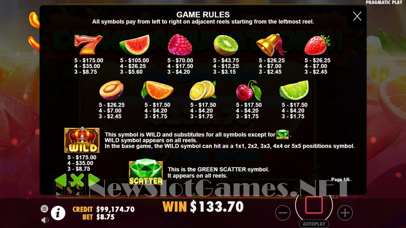 Juicy Fruits Multihold Slot Slot Image in Demo - pic. 10