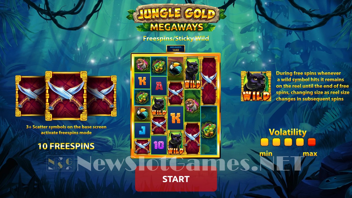 Jungle Gold Megaways Slot Demo Image