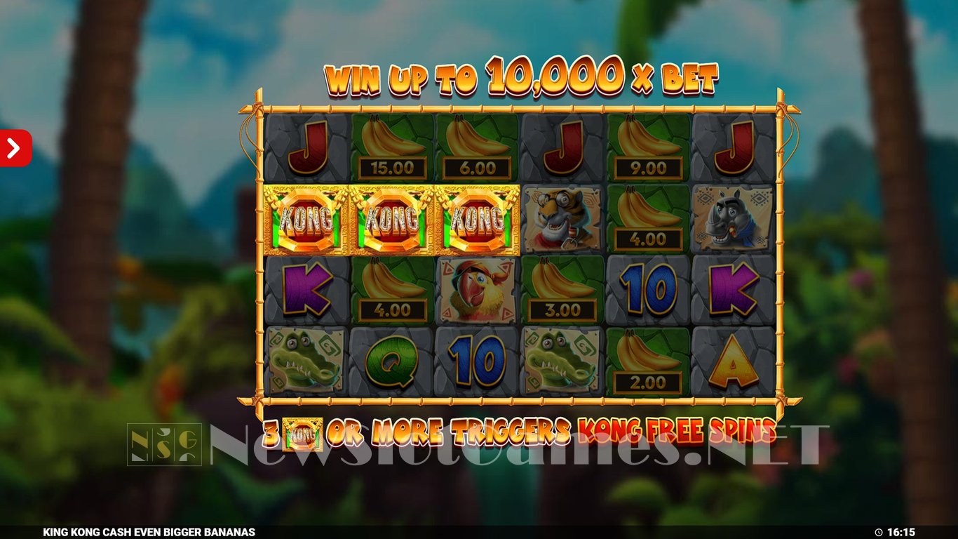 King Kong Cash Even Bigger Bananas Slot Demo Image
