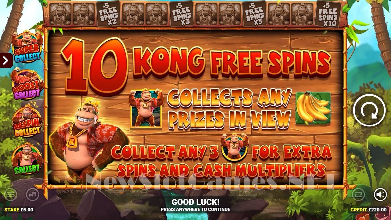 King Kong Cash Go Bananas Jackpot King Slot Slot Image in Demo - pic. 3