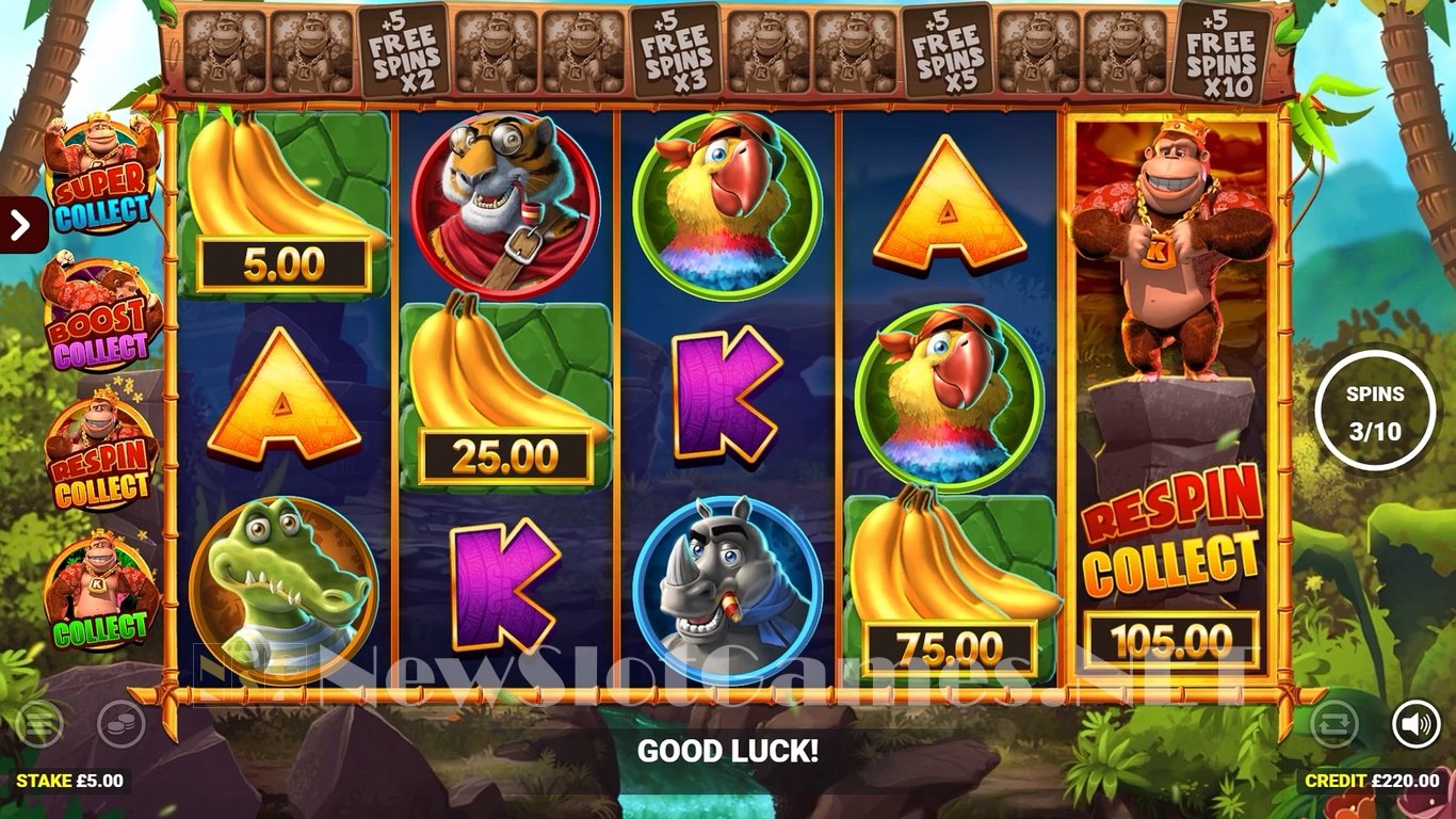 King Kong Cash Go Bananas Jackpot King Slot Slot Image in Demo - pic. 4