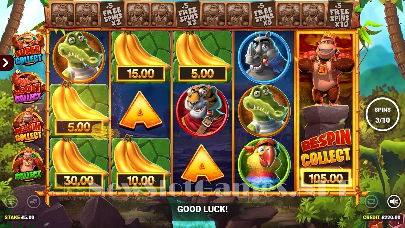King Kong Cash Go Bananas Jackpot King Slot Slot Image in Demo - pic. 5