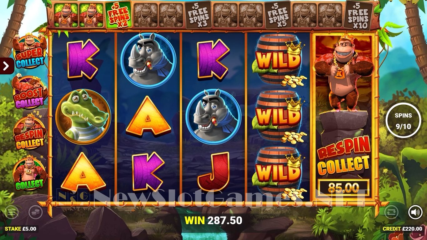King Kong Cash Go Bananas Jackpot King Slot Slot Image in Demo - pic. 6