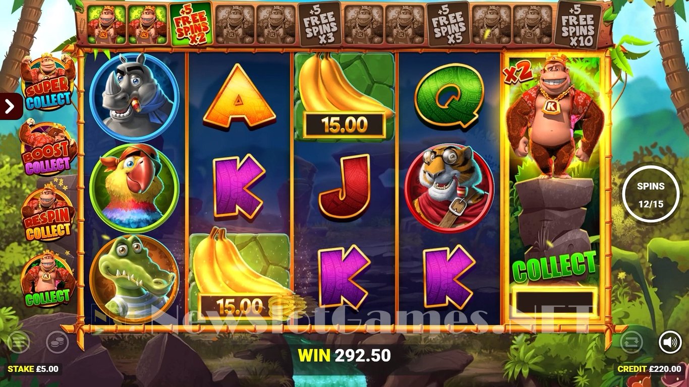 King Kong Cash Go Bananas Jackpot King Slot Slot Image in Demo - pic. 7