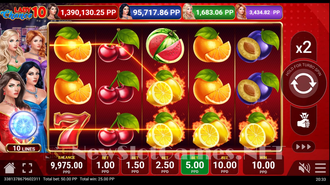 Lady Chance 10 Slot Slot Image in Demo - pic. 3