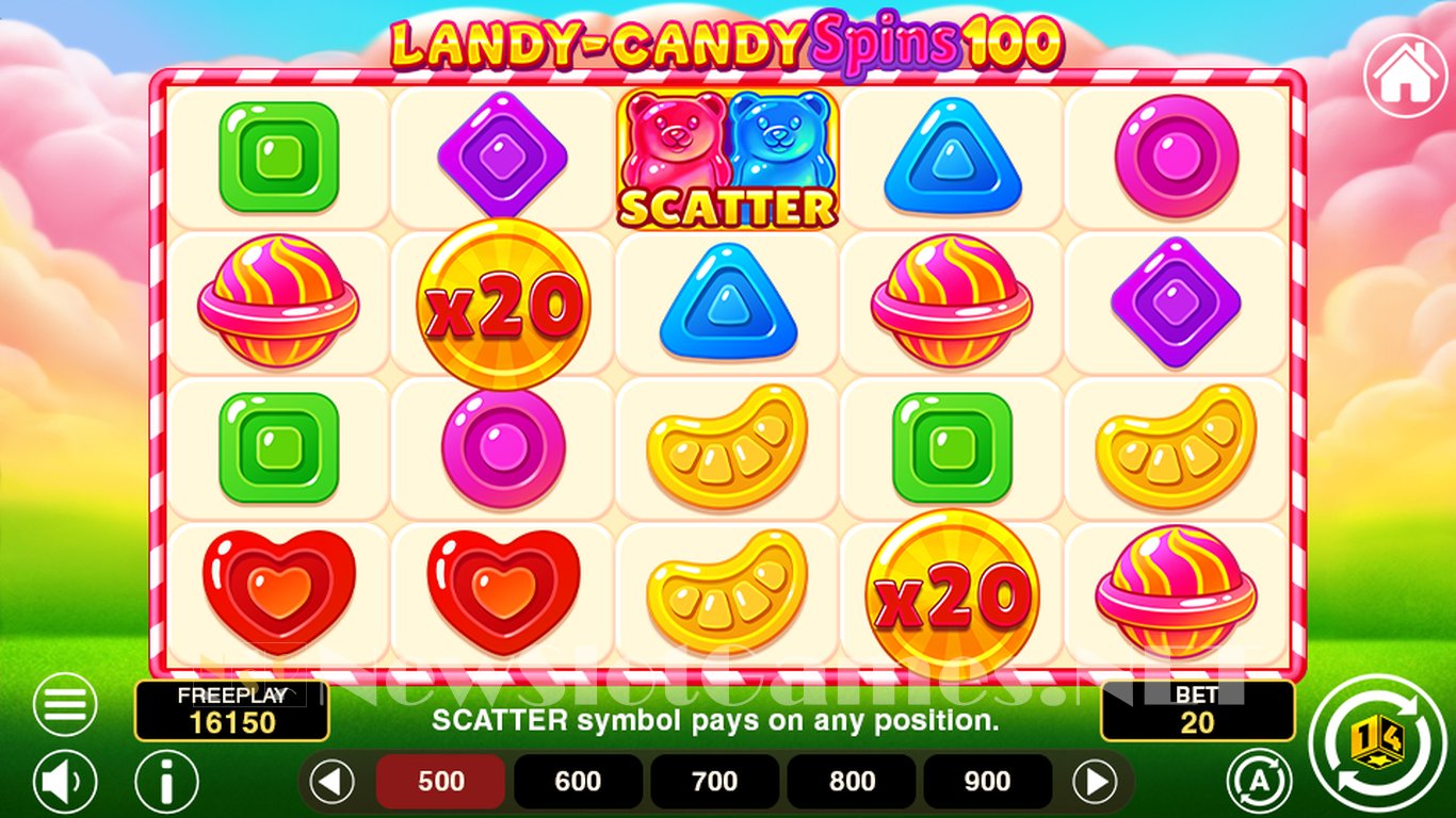 Landy-Candy Spins 100 Slot Demo Image