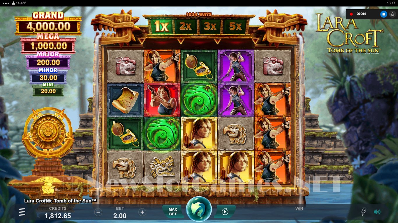 Lara Croft Tomb of the Sun Slot Demo Image