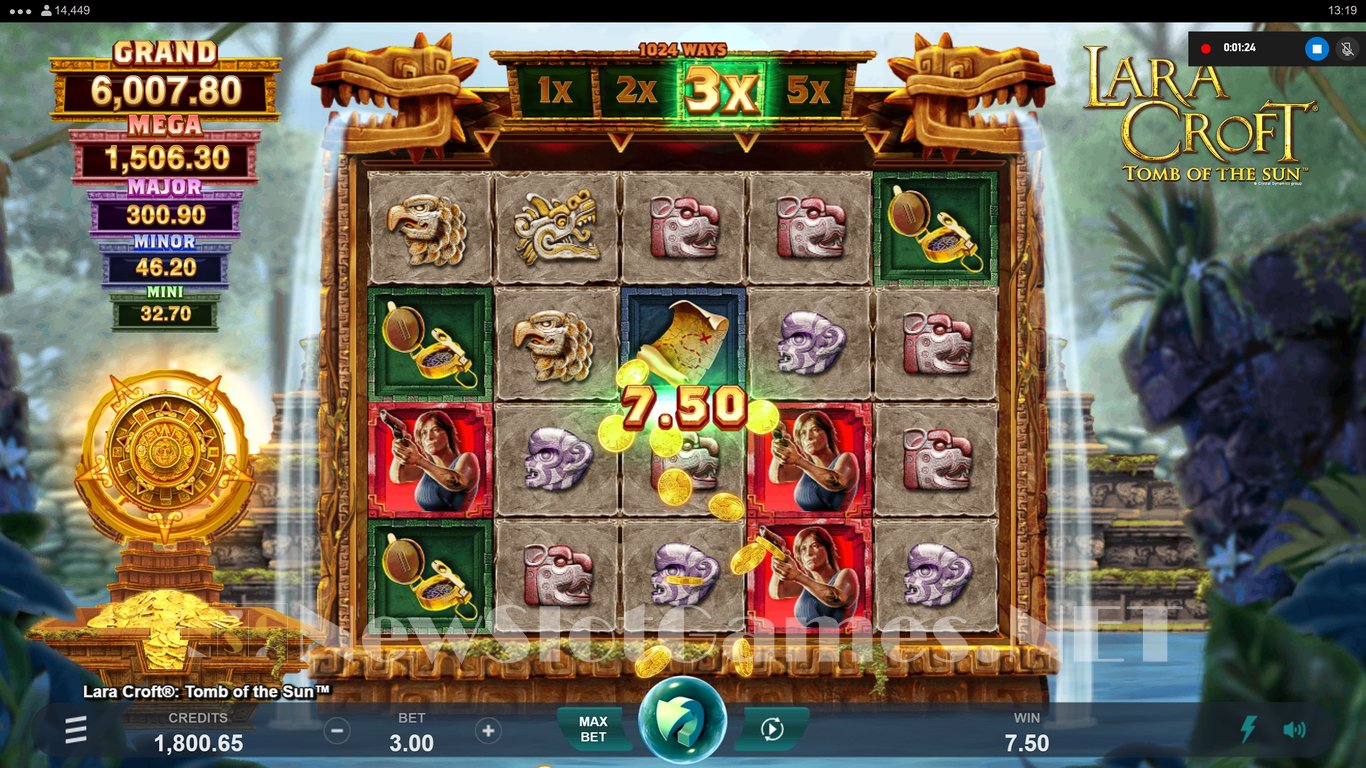 Lara Croft Tomb of the Sun Slot Slot Image in Demo - pic. 9