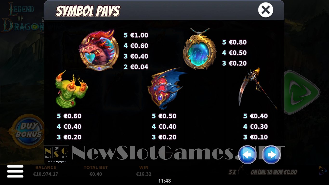 Legend of Dragon Wins DoubleMax Slot Slot Image in Demo - pic. 15